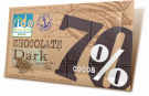 Dark vegan chocolate 70% cocoa with sea salt